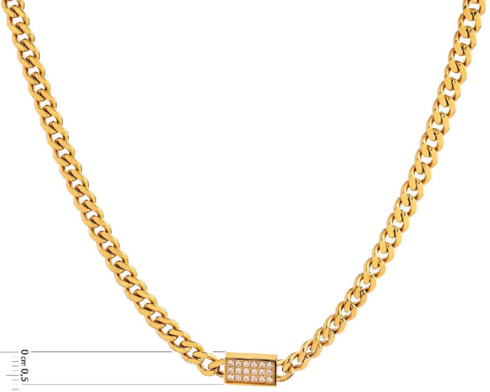 Elixa NASZYJNIK ZE STALI SZLACHETNEJ Z CYRKONIAMI EL533-8268