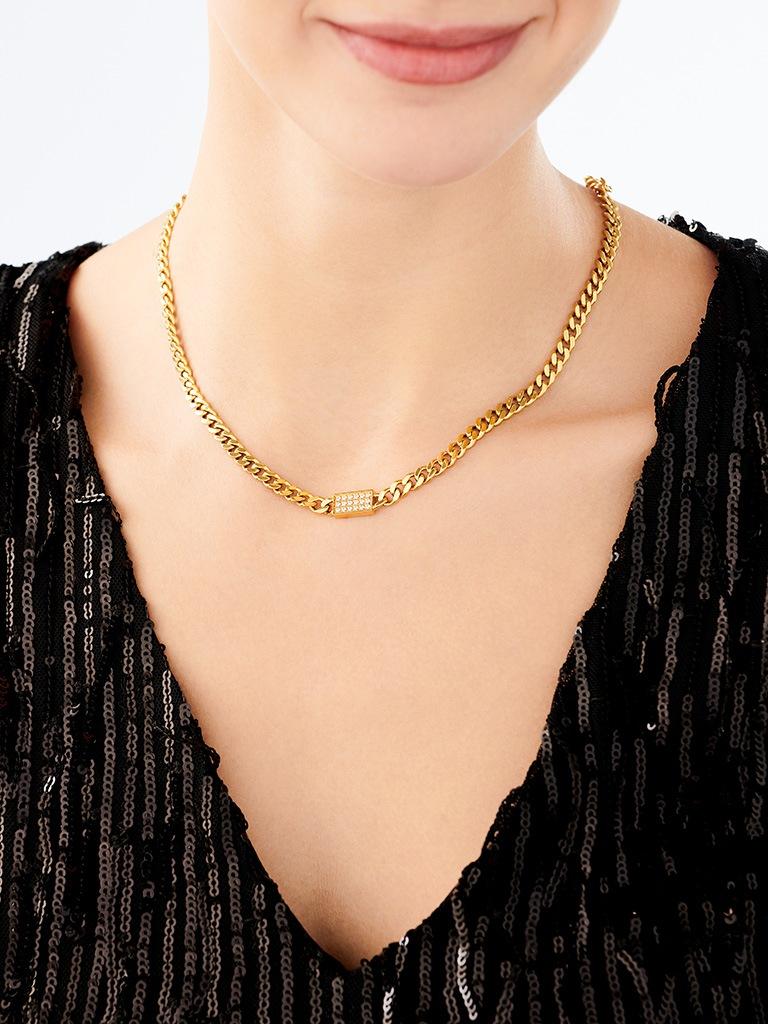 Elixa NASZYJNIK ZE STALI SZLACHETNEJ Z CYRKONIAMI EL533-8268