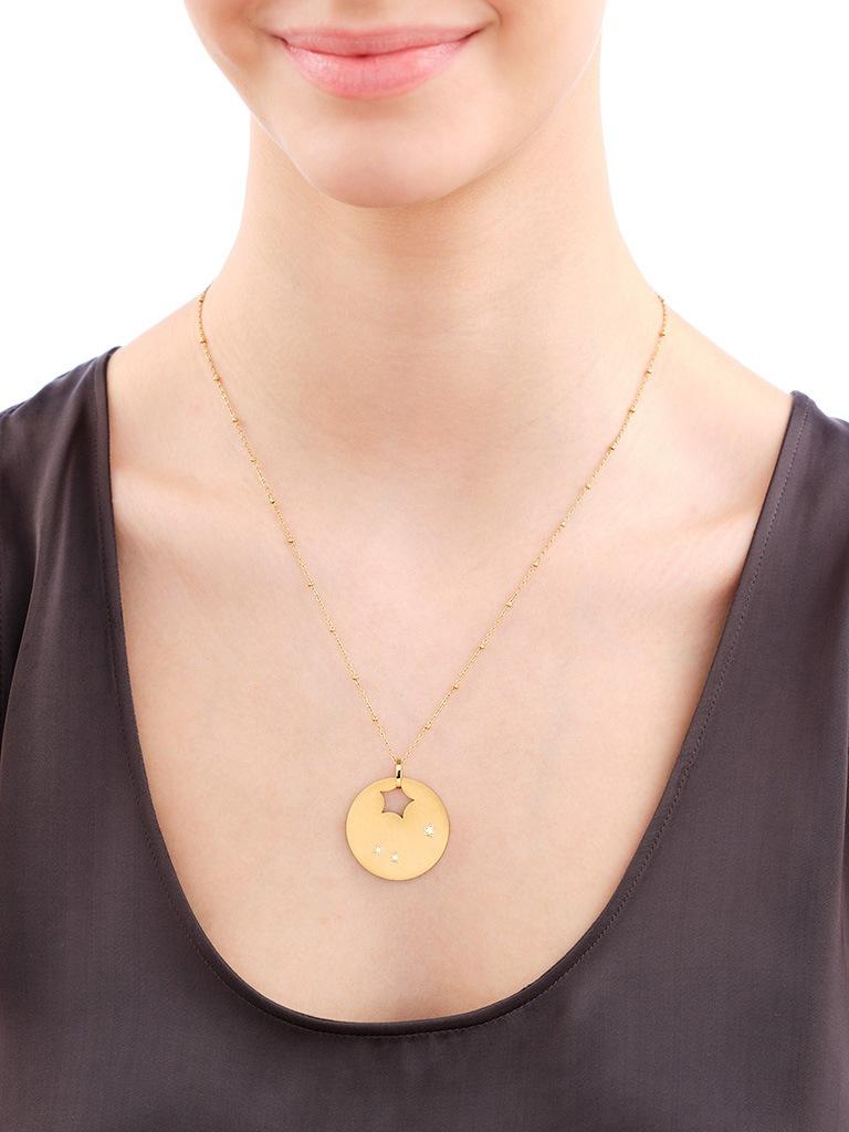 Elixa NASZYJNIK ZE STALI SZLACHETNEJ Z CYRKONIAMI - GWIAZDY EL535-9418