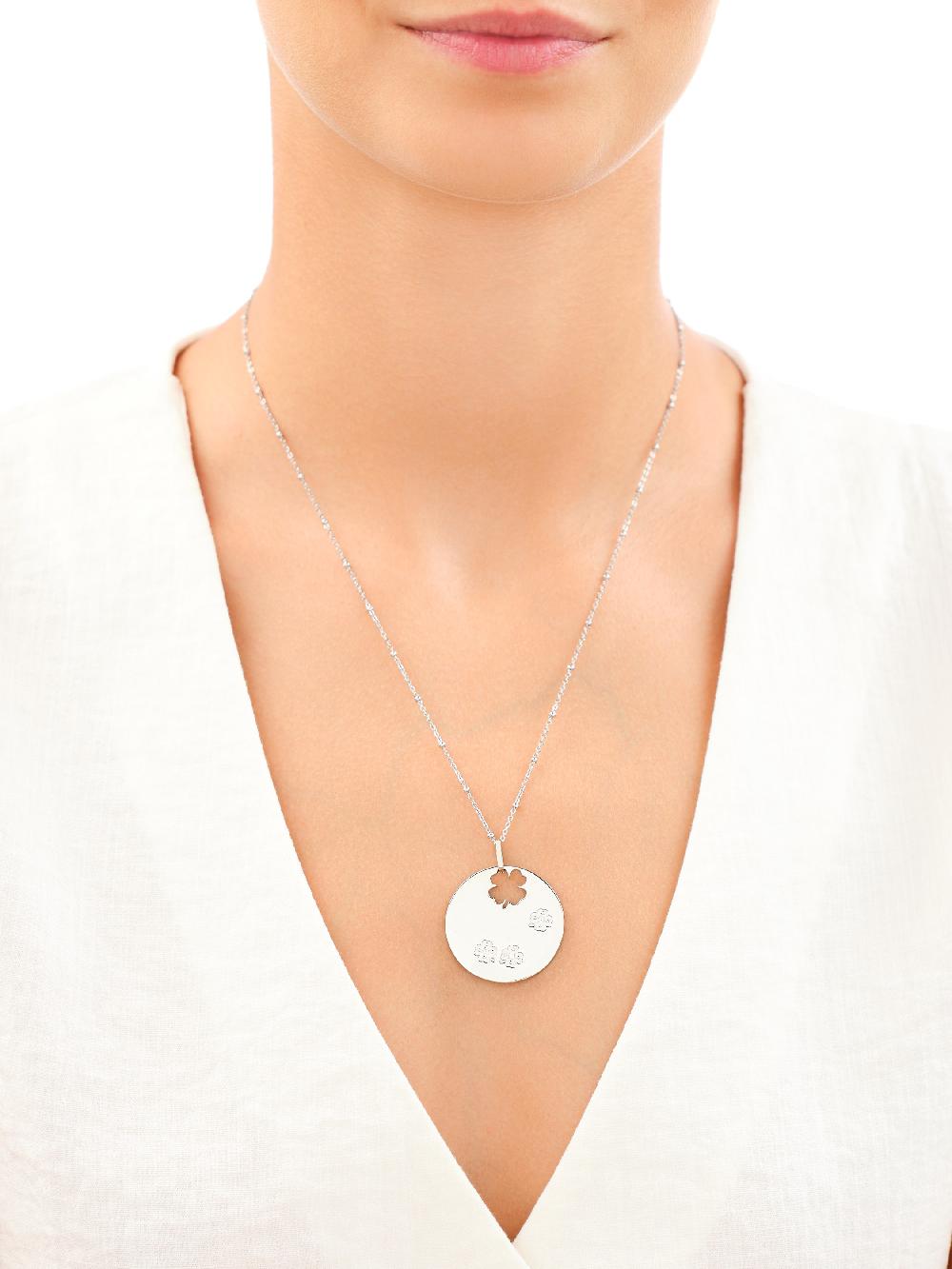 Elixa NASZYJNIK ZE STALI SZLACHETNEJ Z CYRKONIAMI - KONICZYNA EL535-9829