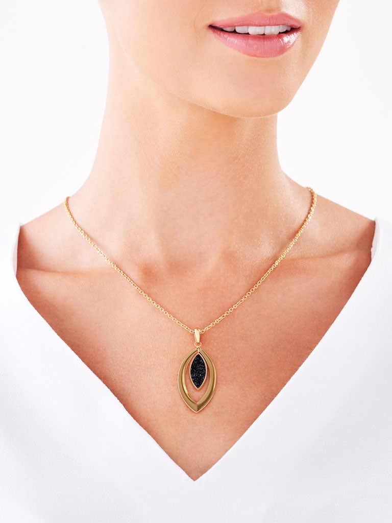 Elixa NASZYJNIK ZE STALI SZLACHETNEJ Z KRYSZTAŁAMI EL522-0936