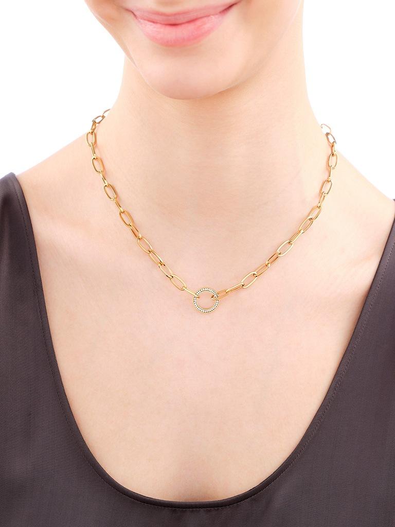 Elixa NASZYJNIK ZE STALI SZLACHETNEJ Z KRYSZTAŁAMI EL535-9843