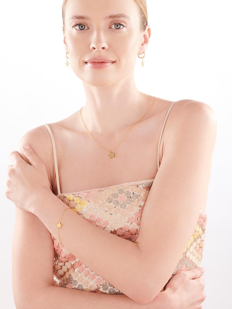 Elixa NASZYJNIK ZE STALI SZLACHETNEJ Z KRYSZTAŁAMI - GWIAZDA EL534-4657