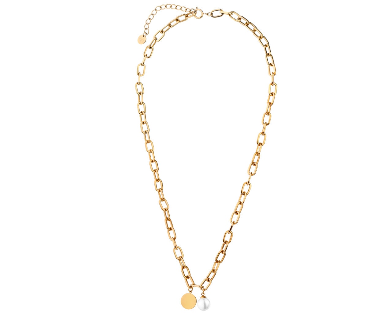 elixa NASZYJNIK ZE STALI SZLACHETNEJ Z PERŁĄ EL530-4631