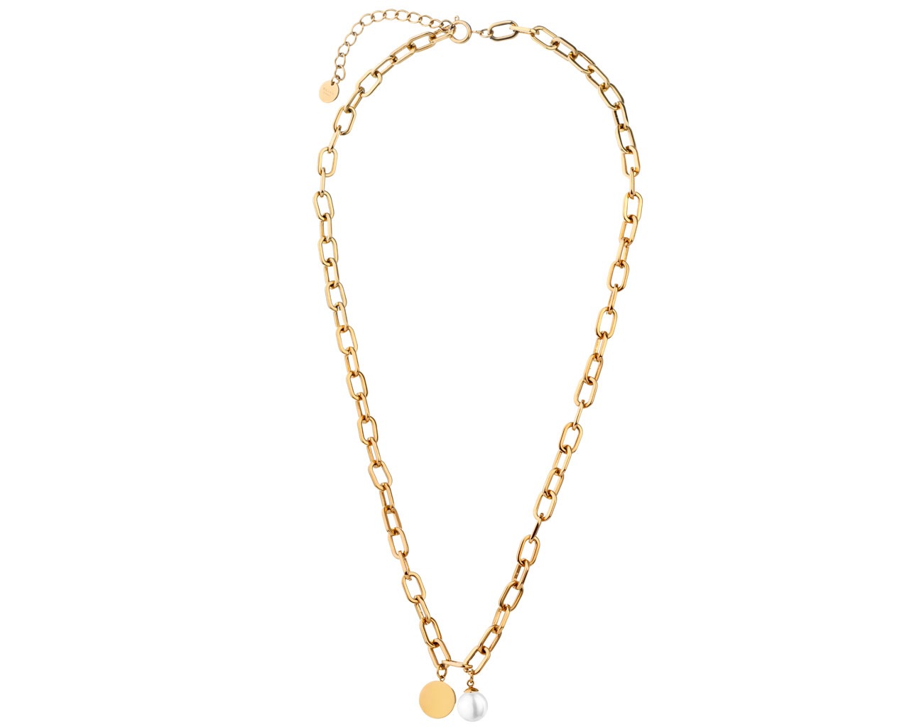 elixa NASZYJNIK ZE STALI SZLACHETNEJ Z PERŁĄ EL530-4631