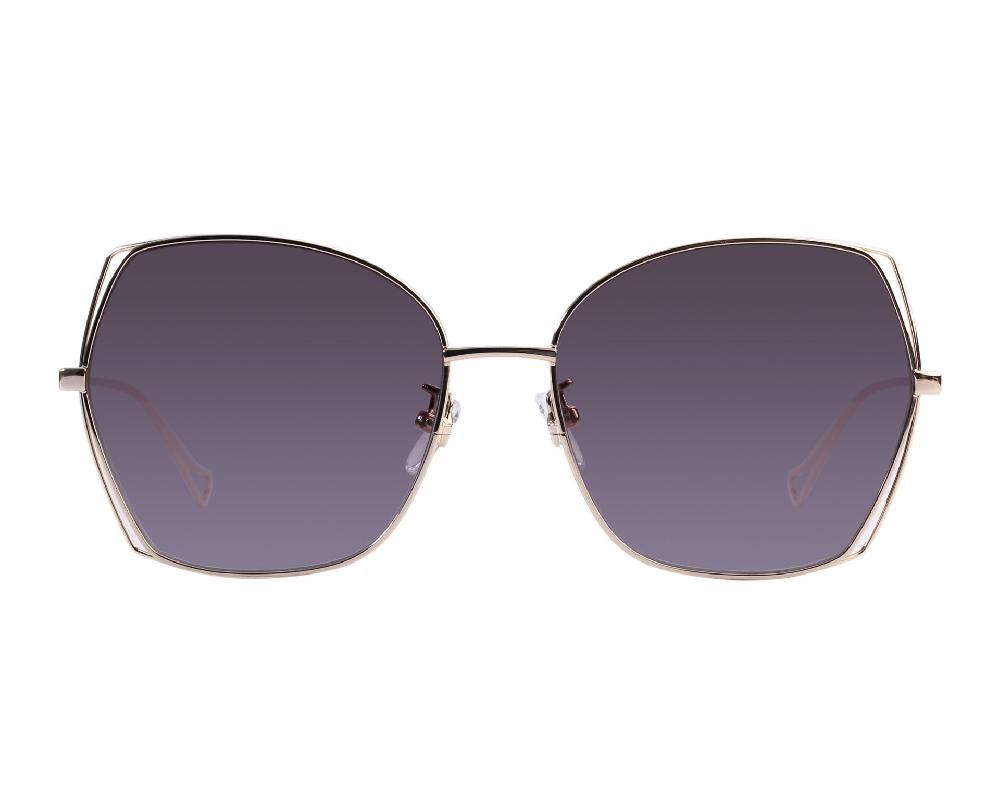 elixa OKULARY PRZECIWSŁONECZNE DAMSKIE GEOMETRYCZNE ZŁOTE AC.SG.07.C01