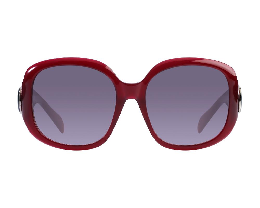 elixa OKULARY PRZECIWSŁONECZNE DAMSKIE OKRĄGŁE BORDOWE AC.SG.31.C01