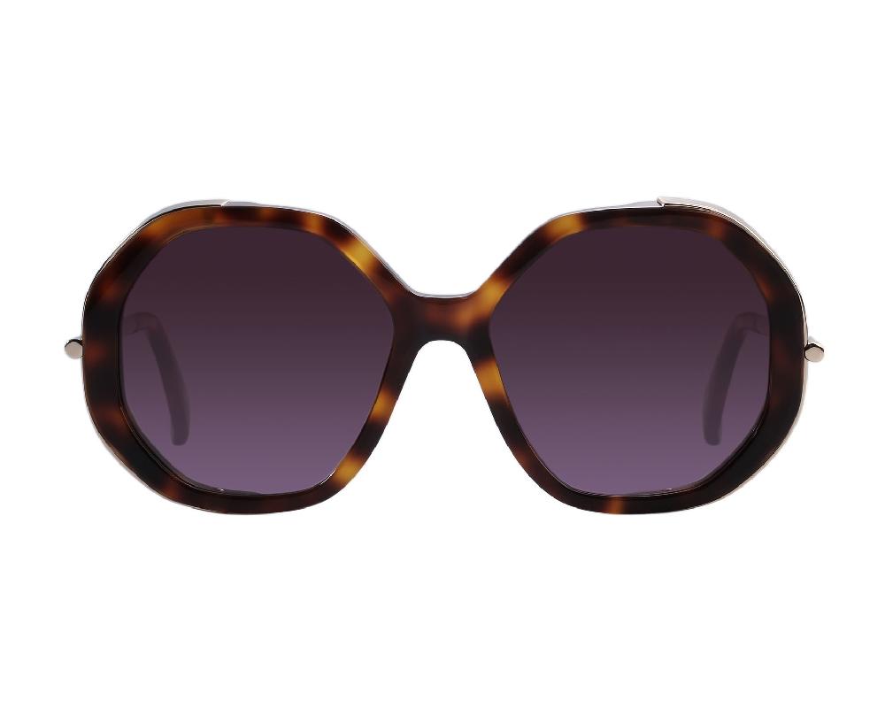 elixa OKULARY PRZECIWSŁONECZNE DAMSKIE OKRĄGŁE BRĄZOWE AC.SG.30.C02