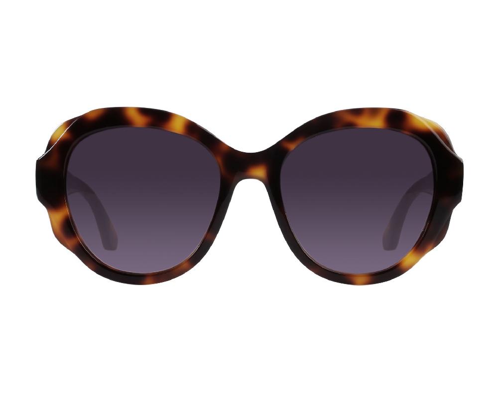 elixa OKULARY PRZECIWSŁONECZNE DAMSKIE OKRĄGŁE BRĄZOWE AC.SG.27.C03