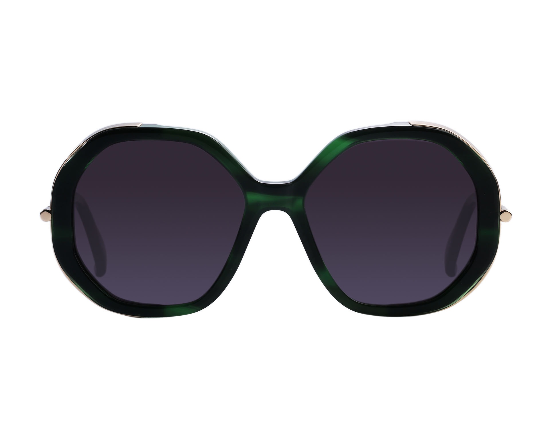 elixa OKULARY PRZECIWSŁONECZNE DAMSKIE OKRĄGŁE ZIELONE AC.SG.30.C03