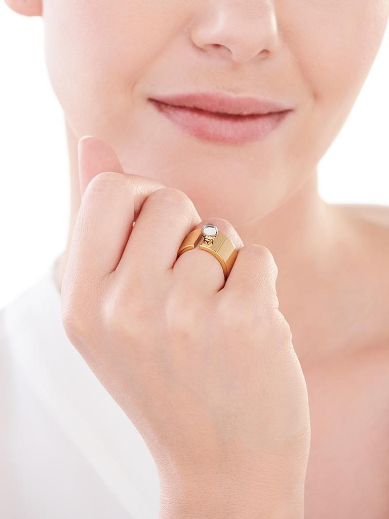 Elixa PIERŚCIONEK ZE STALI SZLACHETNEJ - KULKA EL527-1370