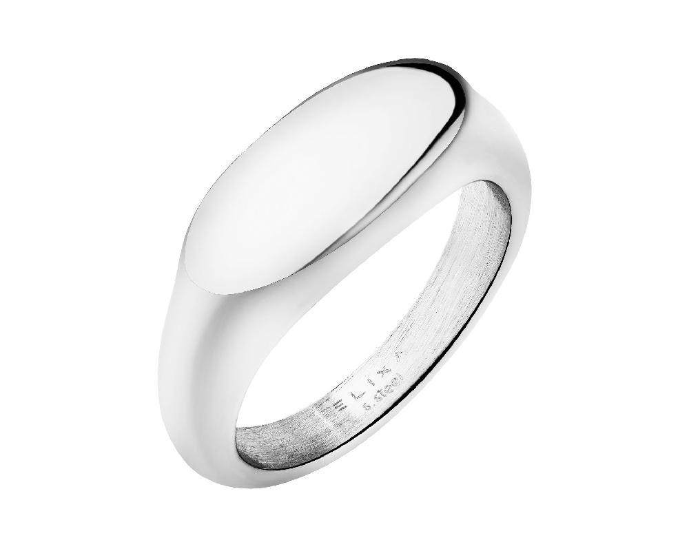 elixa PIERŚCIONEK ZE STALI SZLACHETNEJ - SYGNET EL538-2914