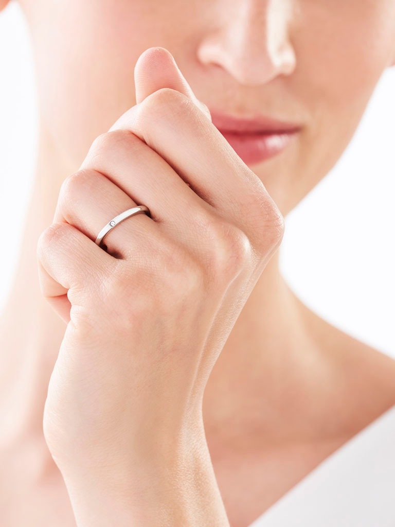 Elixa PIERŚCIONEK ZE STALI SZLACHETNEJ Z CYRKONIĄ EL124-8417