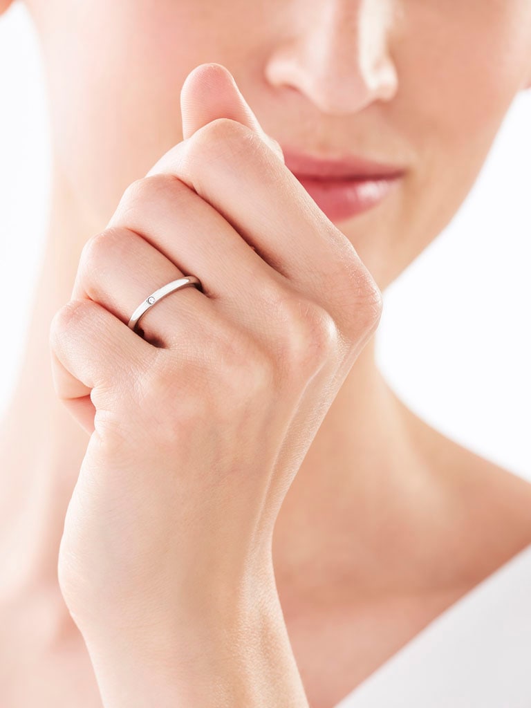 Elixa PIERŚCIONEK ZE STALI SZLACHETNEJ Z CYRKONIĄ EL124-8417