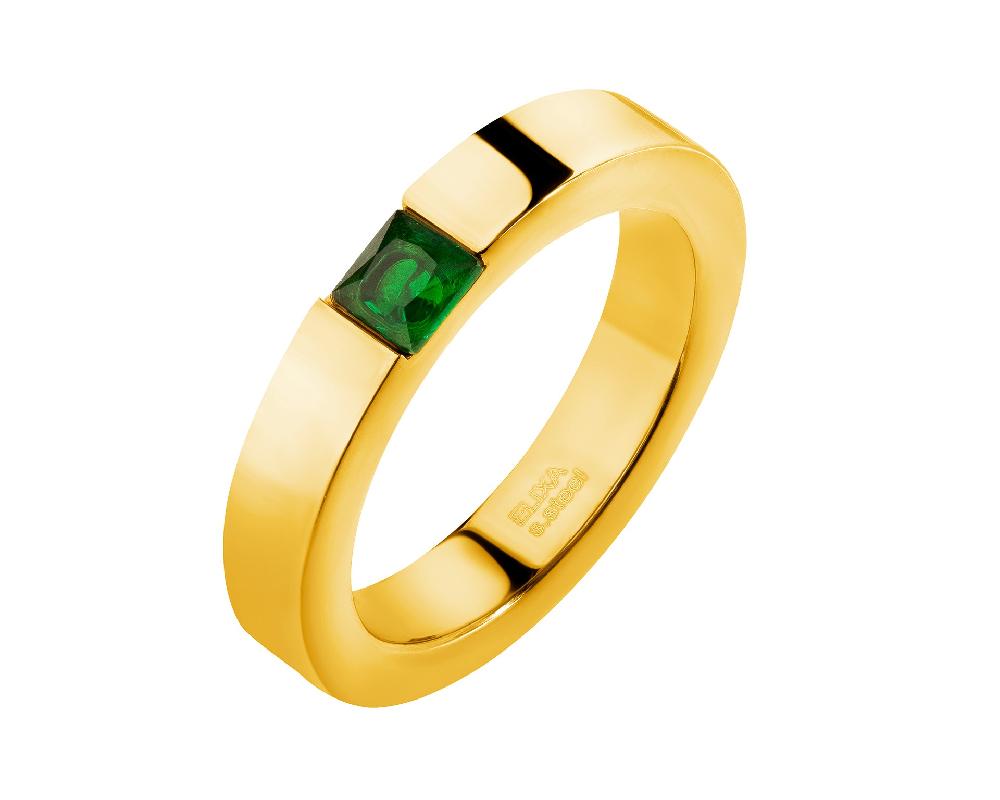 elixa PIERŚCIONEK ZE STALI SZLACHETNEJ Z CYRKONIĄ EL536-3352