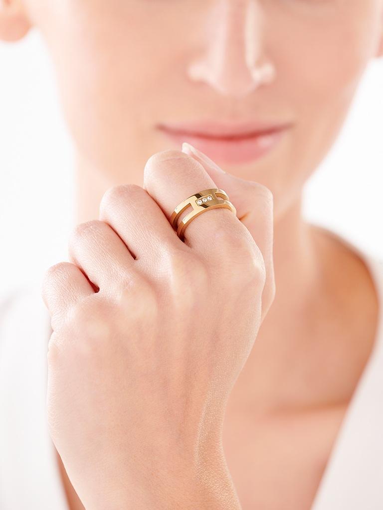 Elixa PIERŚCIONEK ZE STALI SZLACHETNEJ Z CYRKONIAMI EL530-8234