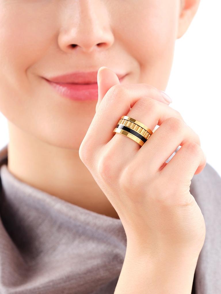 Elixa PIERŚCIONEK ZE STALI SZLACHETNEJ Z EMALIĄ EL535-9436