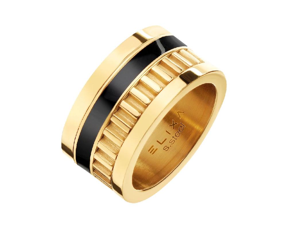 elixa PIERŚCIONEK ZE STALI SZLACHETNEJ Z EMALIĄ EL535-9436