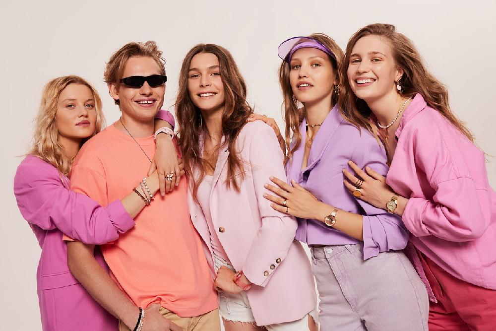 Elixa PIERŚCIONEK ZE STALI SZLACHETNEJ Z KRYSZTAŁAMI - ETERNITY EL528-7161