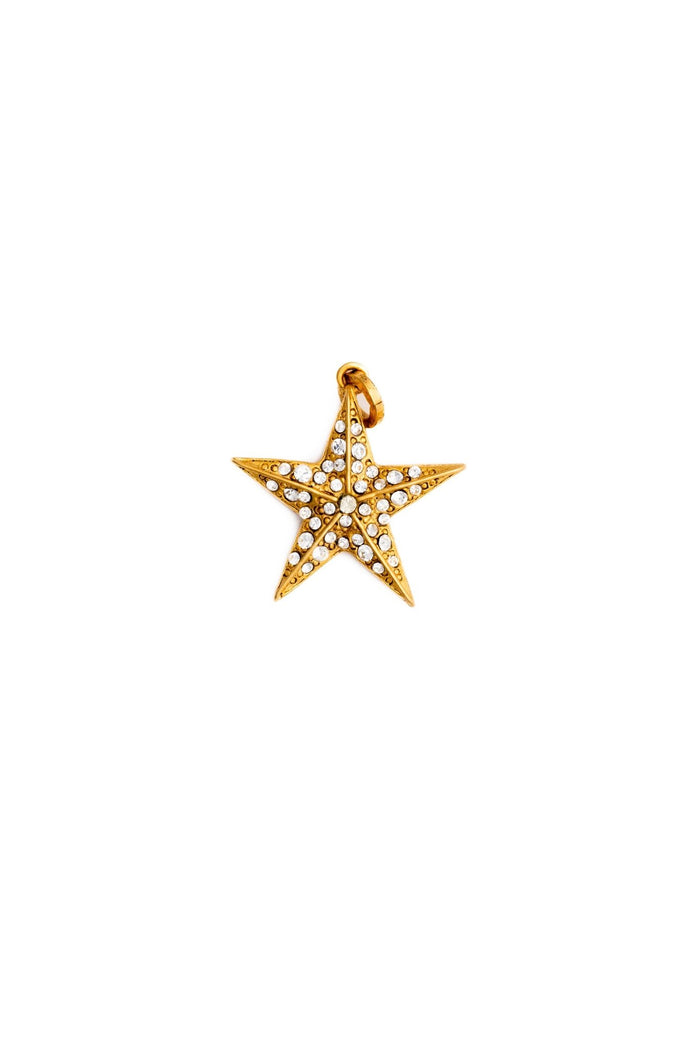 Elizabeth Cole Crystal Encrusted Star Charm Default Title
