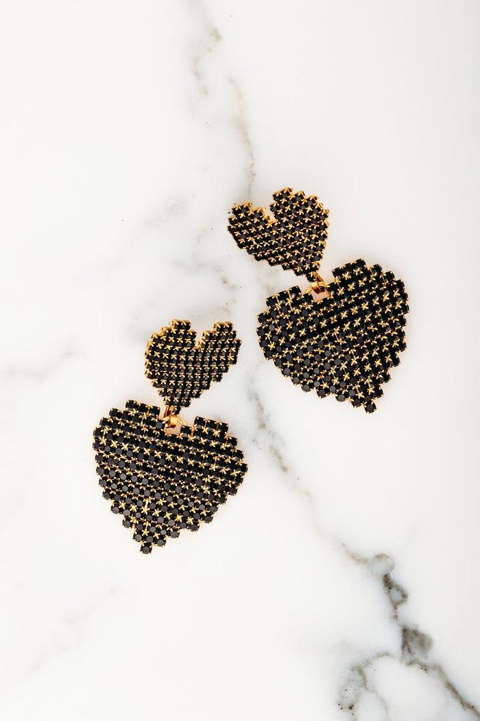 elizabeth cole Abby Earrings Black