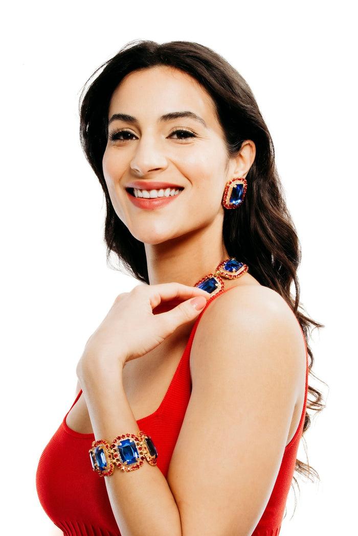 Elizabeth Cole Allira Bracelet Patriotic