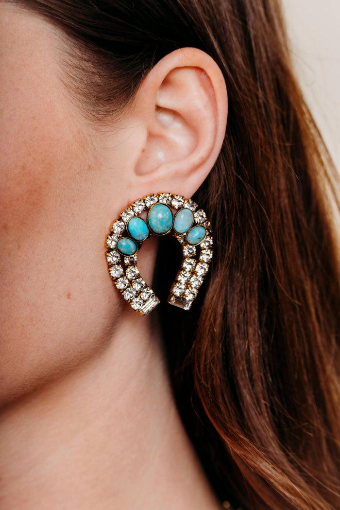 Elizabeth Cole Althea Earrings Turquoise