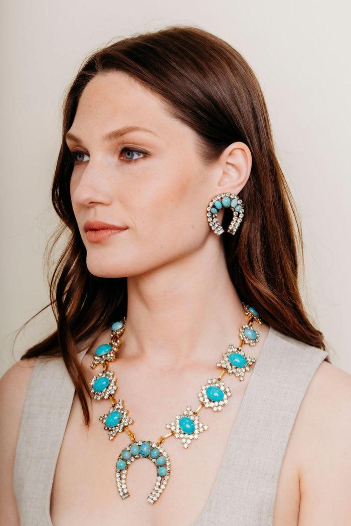Elizabeth Cole Althea Earrings Turquoise
