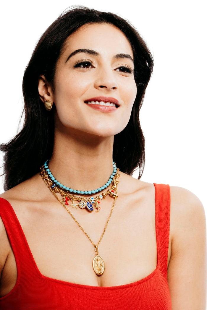 Elizabeth Cole Amaris Necklace Multi