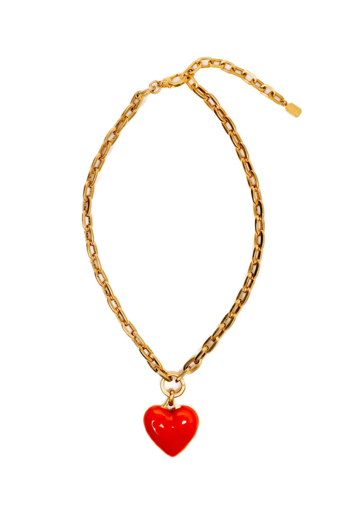 Elizabeth Cole Amorina Necklace Red