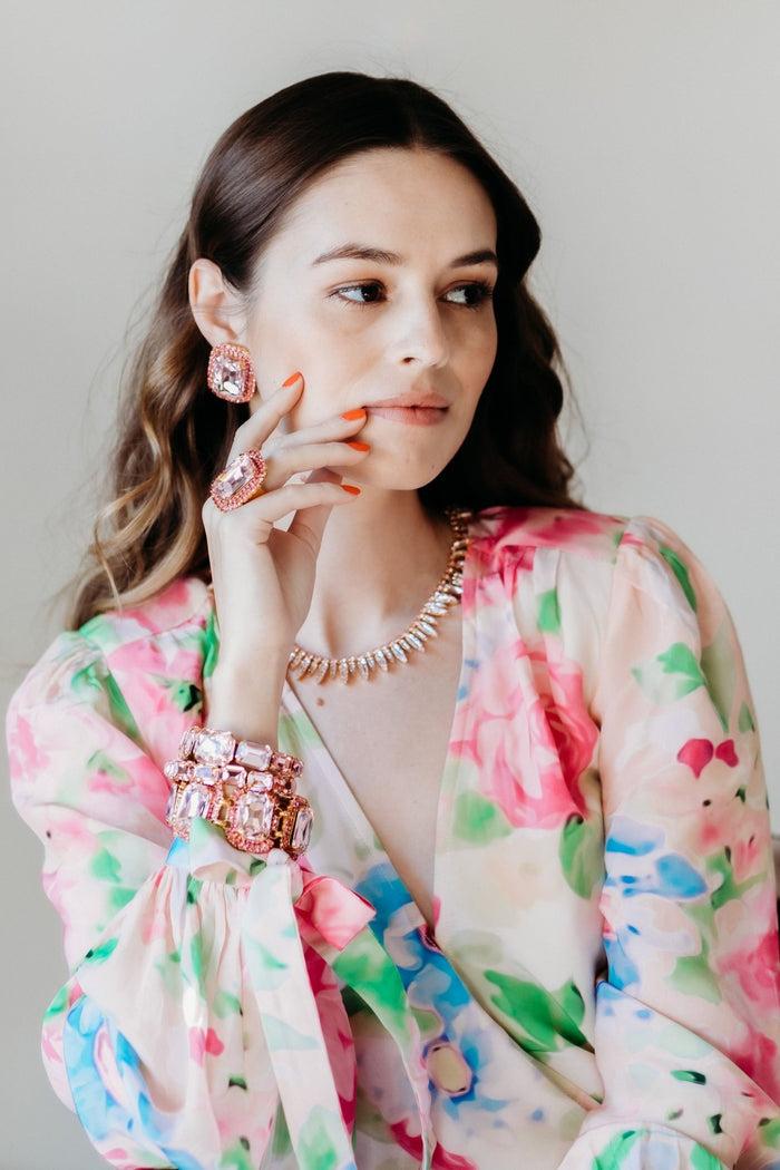 Elizabeth Cole Ariana Earrings Blue