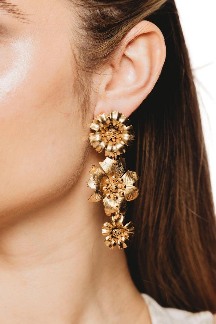 Elizabeth Cole Arissa Earrings Gold