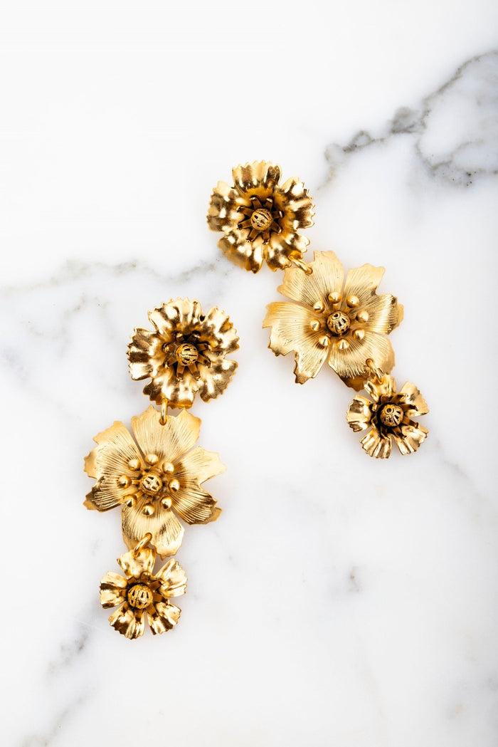 elizabeth cole Arissa Earrings Gold