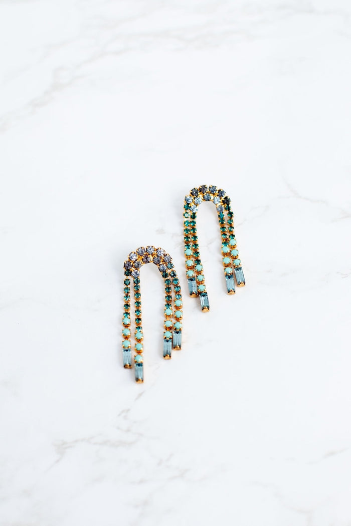 elizabeth cole Asa Earrings Blue
