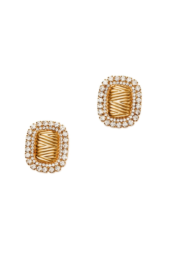 Elizabeth Cole Atasha Earrings Crystal