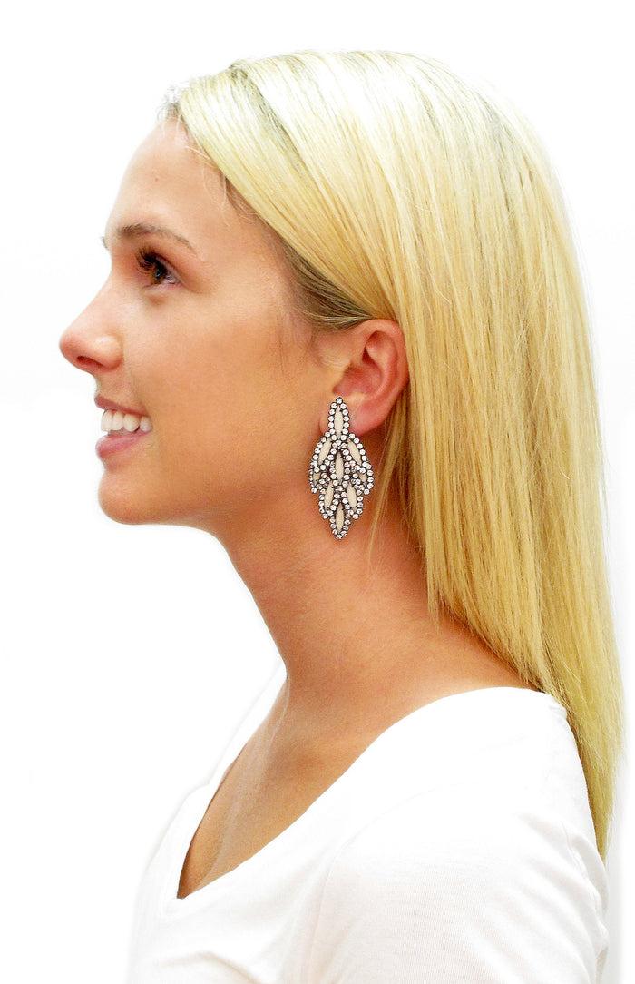 Elizabeth Cole Bacall Earring Blue