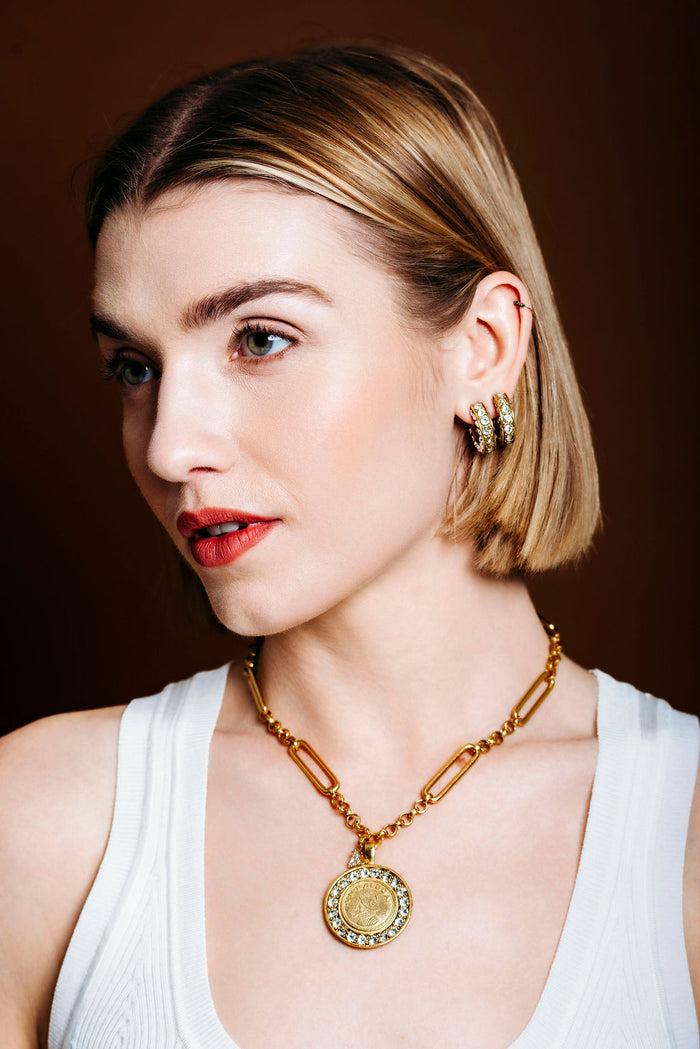 Elizabeth Cole Balboa Necklace Gold