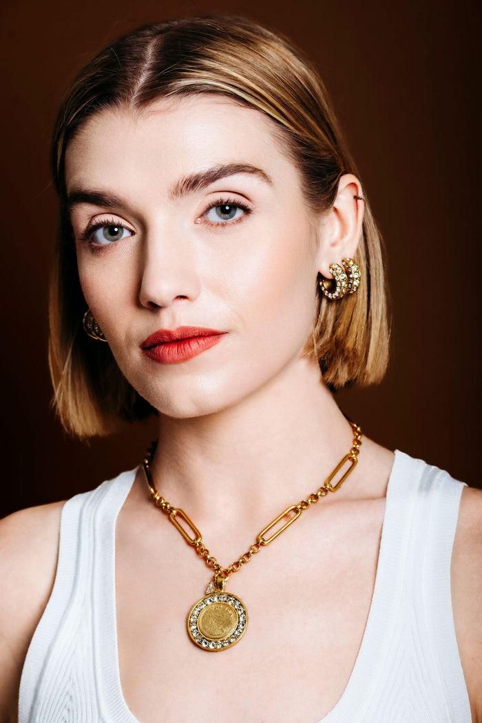 Elizabeth Cole Balboa Necklace Gold