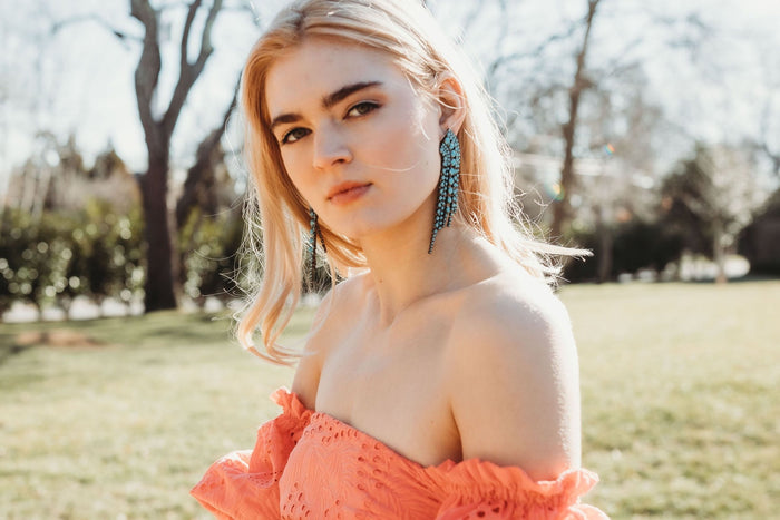 Elizabeth Cole Barrett Earrings Pink