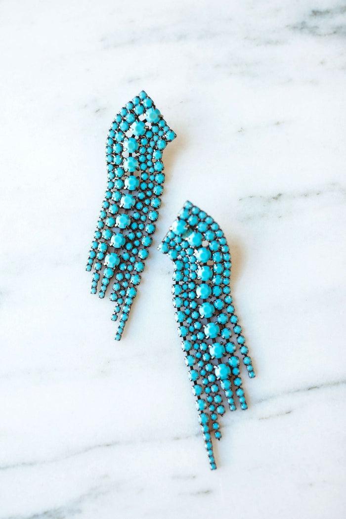 elizabeth cole Barrett Earrings Turquoise