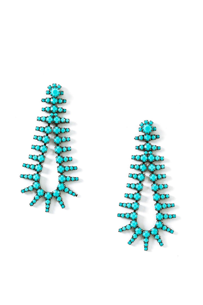 Elizabeth Cole Beatrix Earrings Turquoise