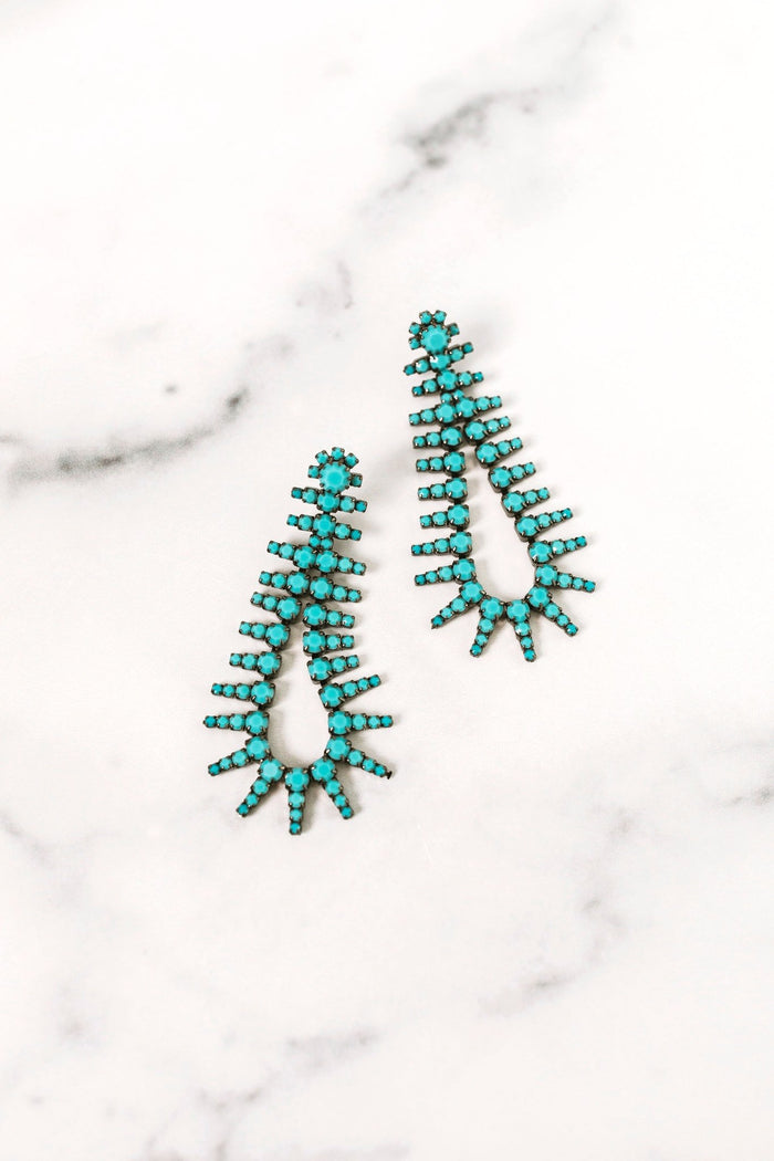 elizabeth cole Beatrix Earrings Turquoise