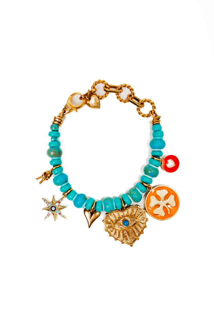Elizabeth Cole Bellatrix Bracelet Turquoise