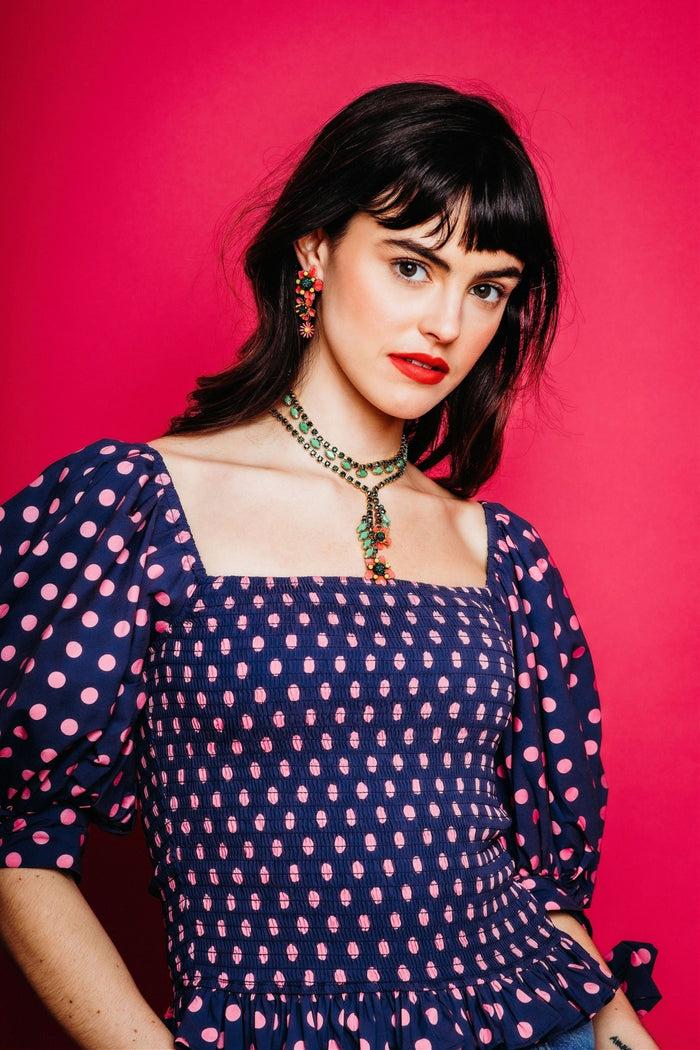 Elizabeth Cole Bentley Necklace Green