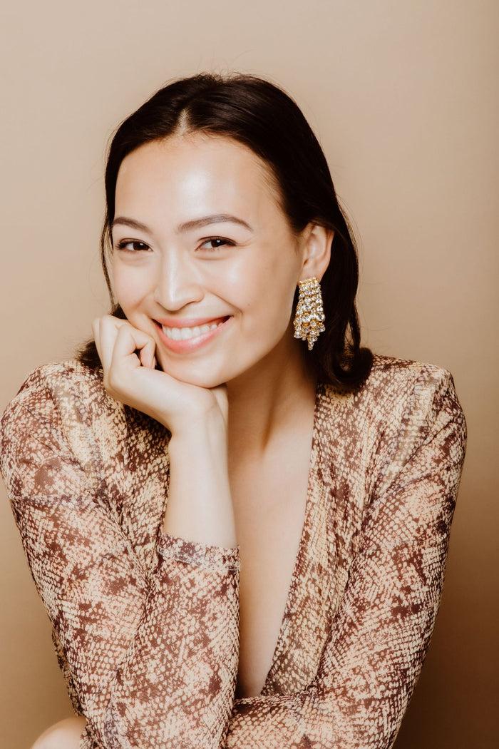 Elizabeth Cole Bette Earrings Crystal