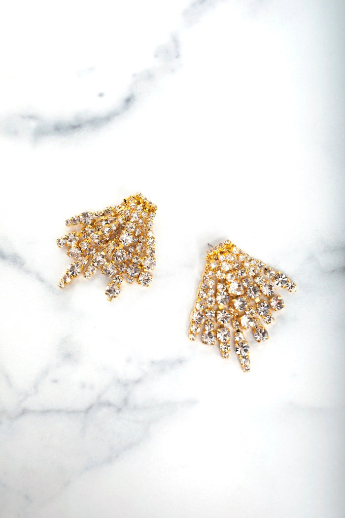 elizabeth cole Bette Earrings Crystal