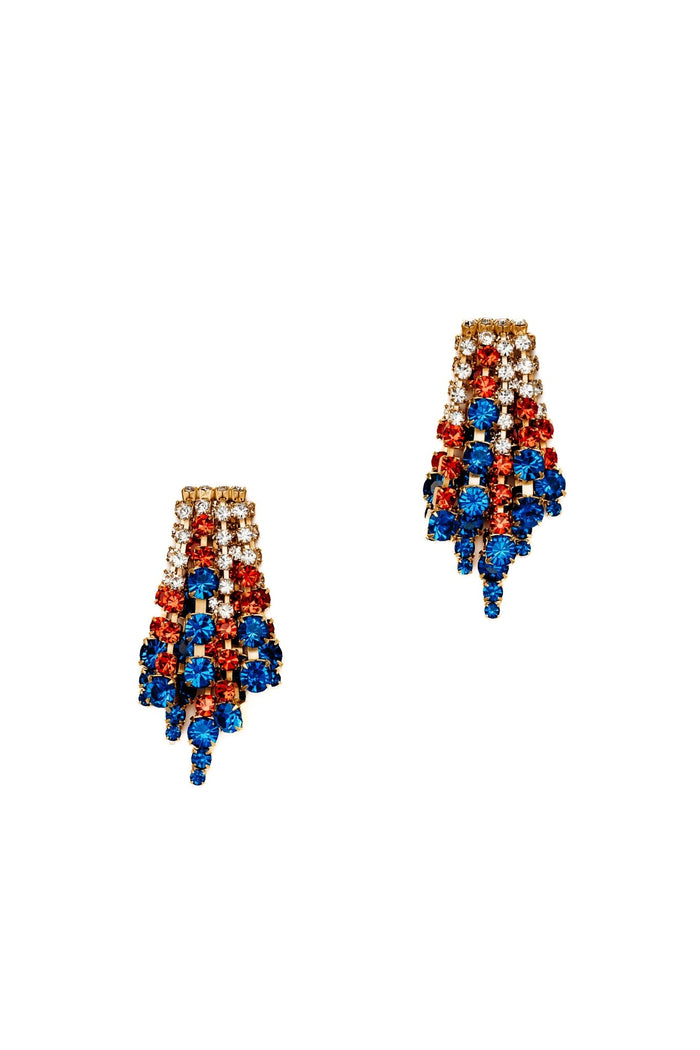Elizabeth Cole Bette Earrings Patriotic