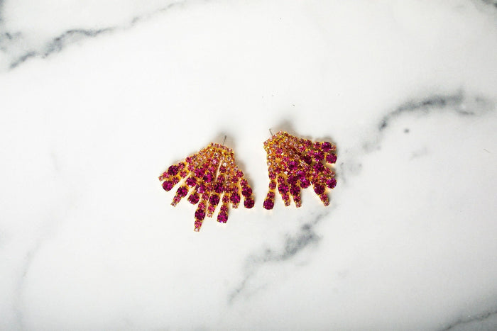 Elizabeth Cole Bette Earrings Pink
