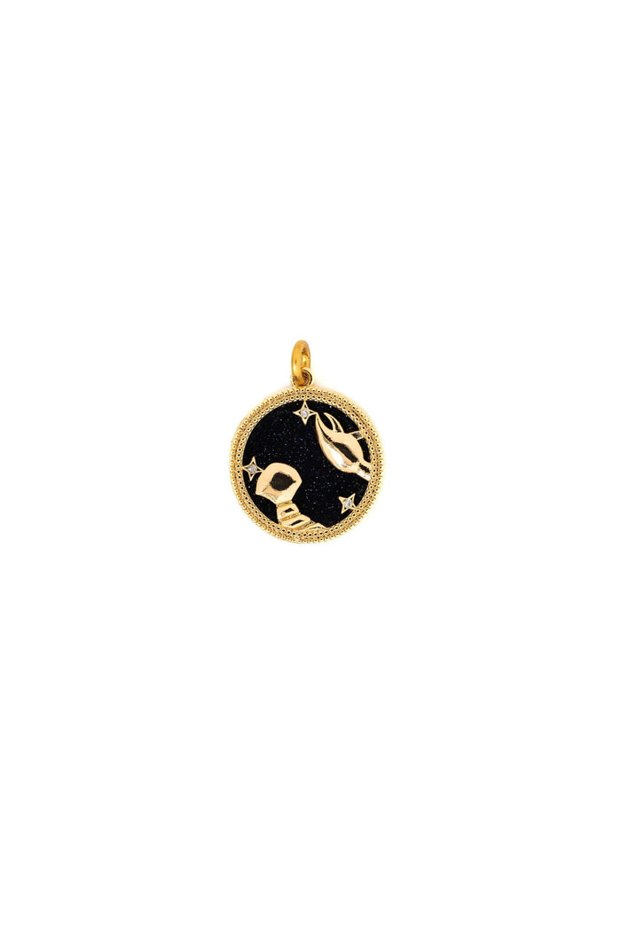 elizabeth cole Black & Gold Zodiac Charm Aries
