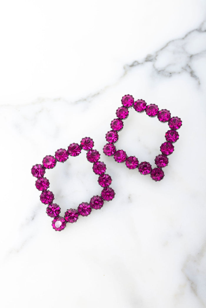 elizabeth cole Brilliana Earrings Checkerboard